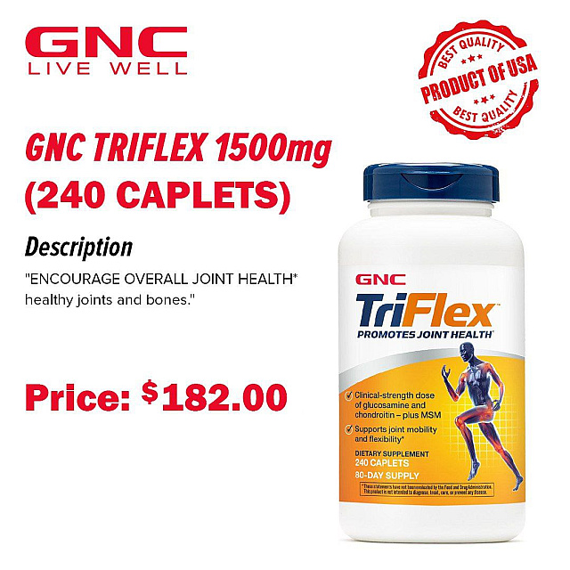 GNC Triflex 1500mg (240 Cablets)